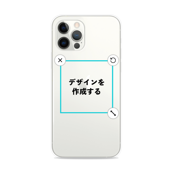 オリジナルiPhone12Proハードスマホケース透明