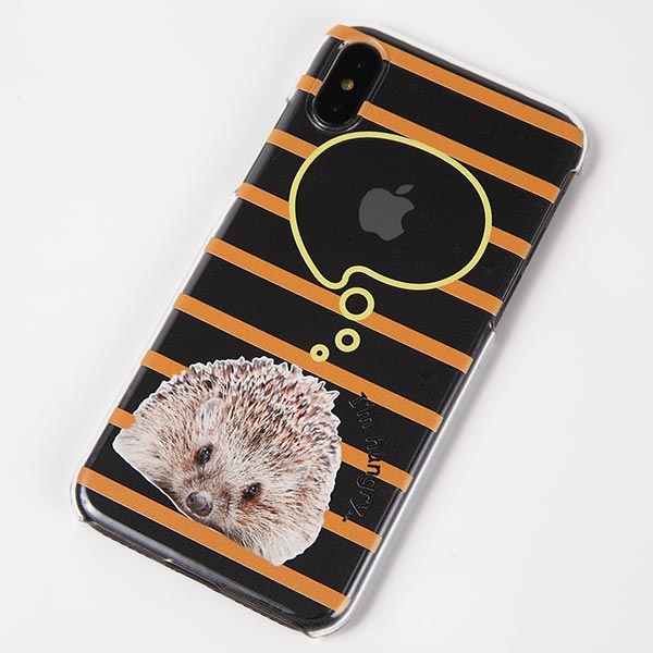 オリジナルiPhoneXハードスマホケース透明