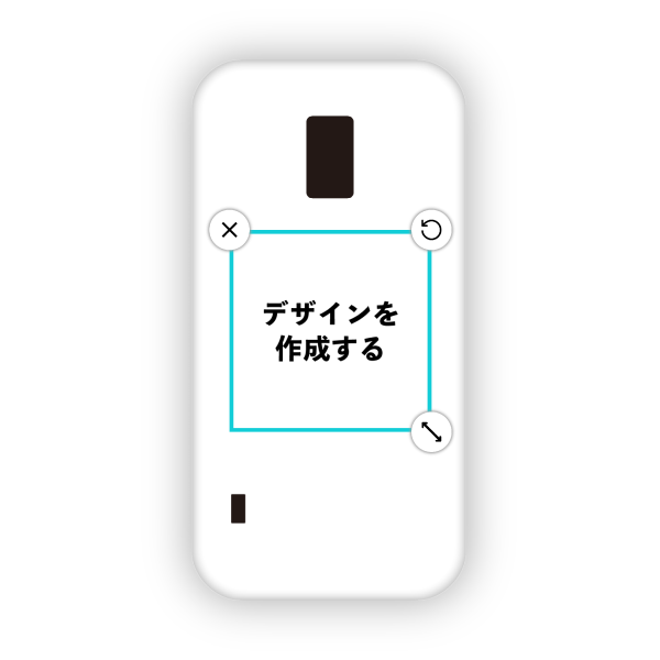 オリジナルGalaxy S5 ACTIVE (SC-02G)ハードスマホケース白