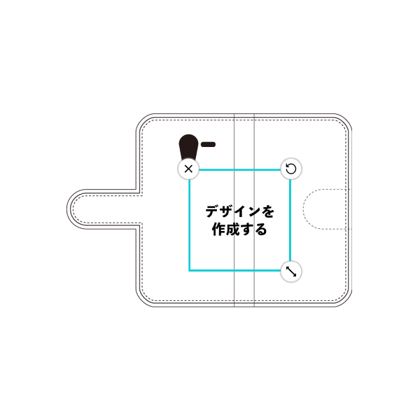 オリジナルDIGNO F (504KC)手帳型スマホケース