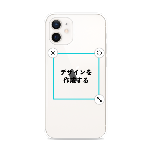 オリジナルiPhone12miniハードスマホケース透明