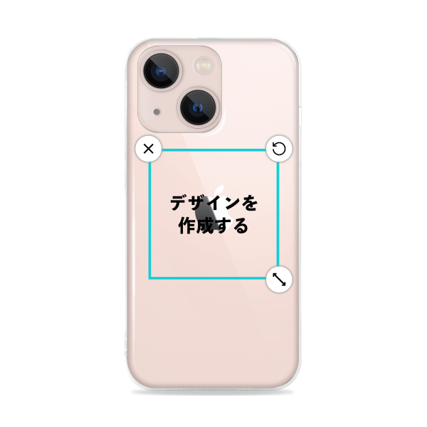 オリジナルiPhone13ソフトスマホケース透明