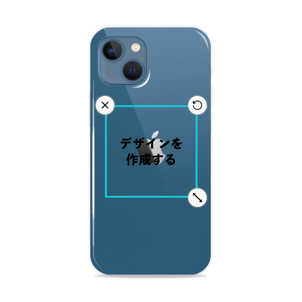 オリジナルiPhone13miniハードスマホケース透明