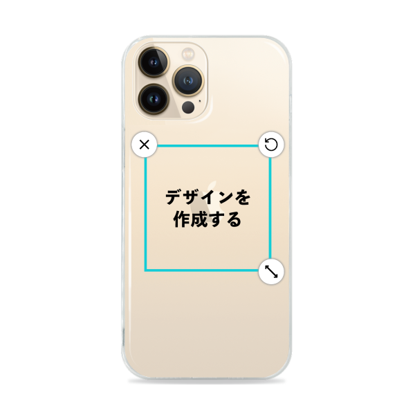 オリジナルiPhone13ProMaxソフトスマホケース透明