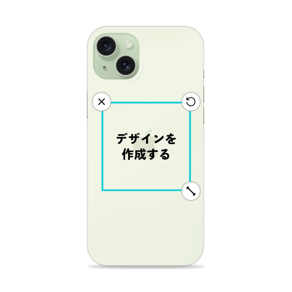 オリジナルiPhone15Plusハードスマホケース透明