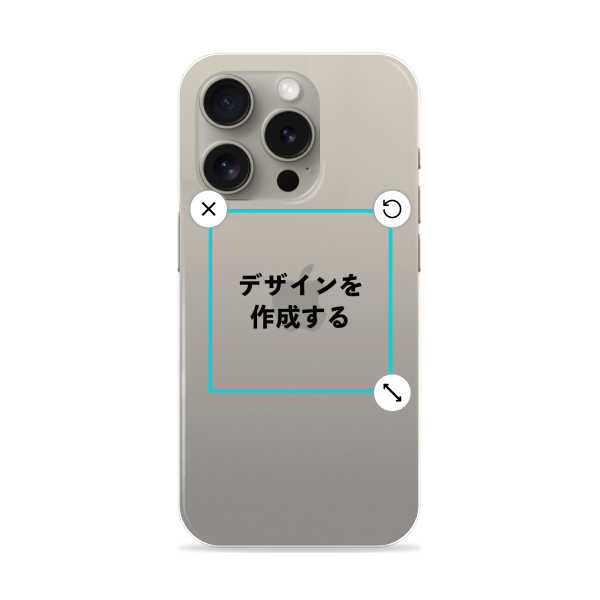 オリジナルiPhone15Proハードスマホケース透明