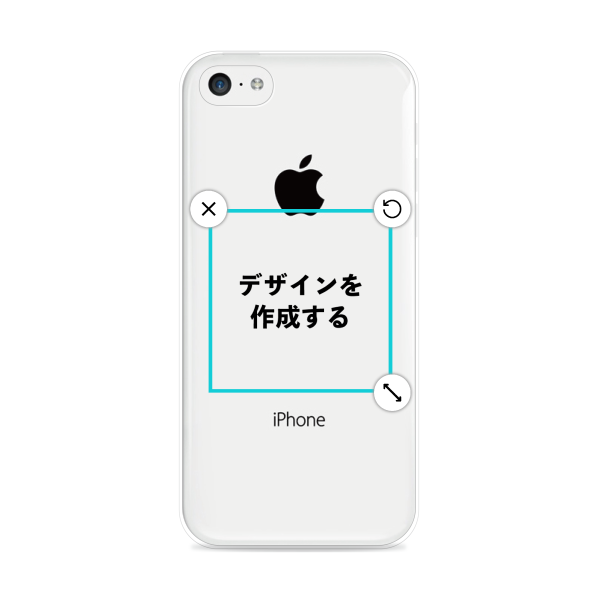 オリジナルiPhone5cハードスマホケース透明