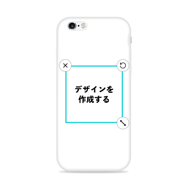 オリジナルiPhone6_6sソフトスマホケース白